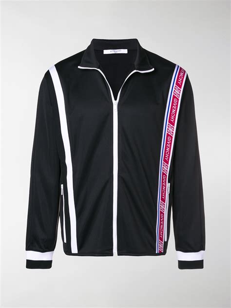 givenchy logo trimmed panelled track jacket|GIVENCHY Logo.